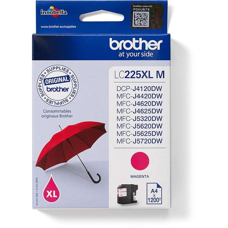 Brother LC-225XLM Ματζέντα Μελάνι Εκτυπωτή LC-225XLM