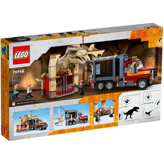 LEGO® Jurassic World T-Rex & Atrociraptor Dinosaur Breakout (76948) image 1