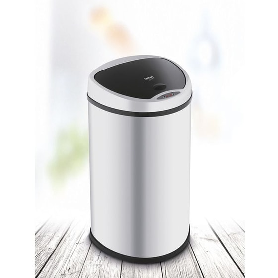 Καλάθι Αχρήστων Lamart Touchless 58L Ασημί image 1