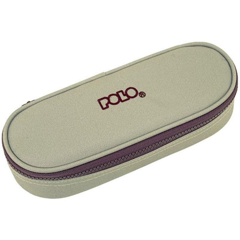 Κασετίνα Οβάλ Polo Box IV Beige/Dark Red