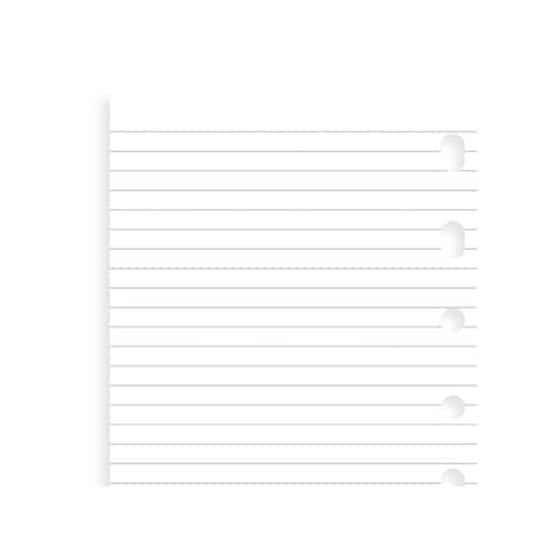 Filofax Ανταλλακτικές Λευκες Ριγε Σημειώσεις image 0