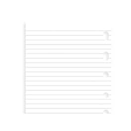 Filofax Ανταλλακτικές Λευκες Ριγε Σημειώσεις