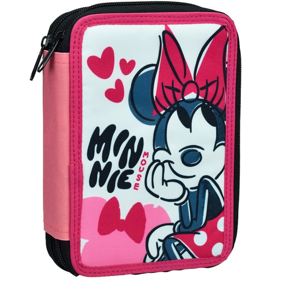 Κασετίνα Παραλληλόγραμμη Gim Minnie Διπλή image 0
