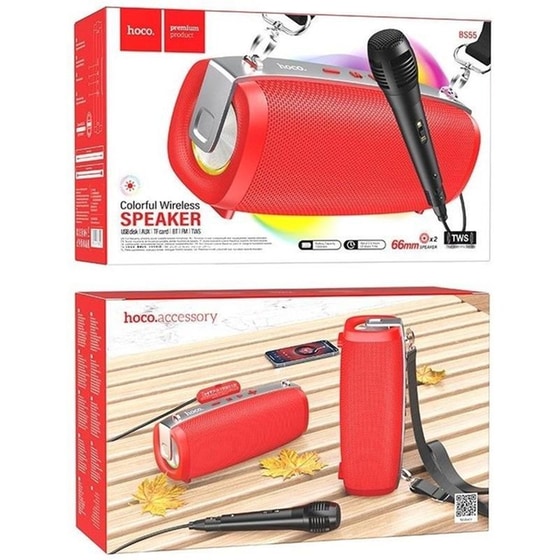 Party Speaker Hoco BS55 Gallant - Κοκκινο image 2