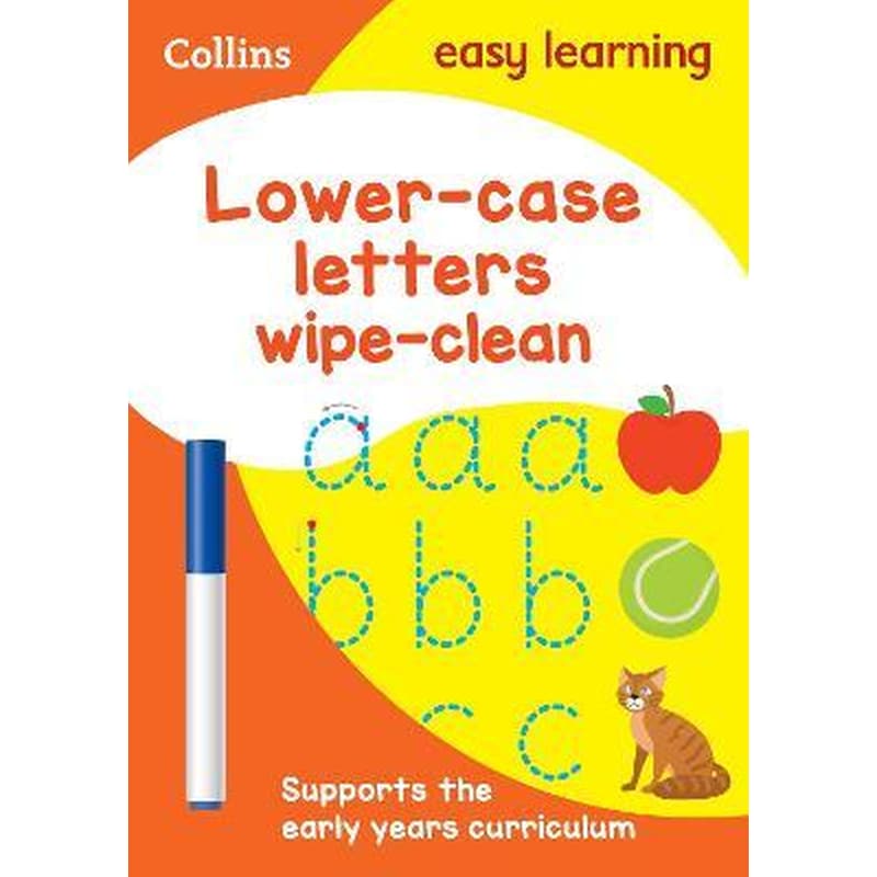 Lower Case Letters Age 3-5 Wipe Clean Activity Book