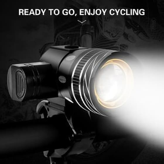 Εμπρόσθιο Φως Ποδηλάτου Bike-0028, 1500lm, 300m, Ipx-6, Μαύρο image 1