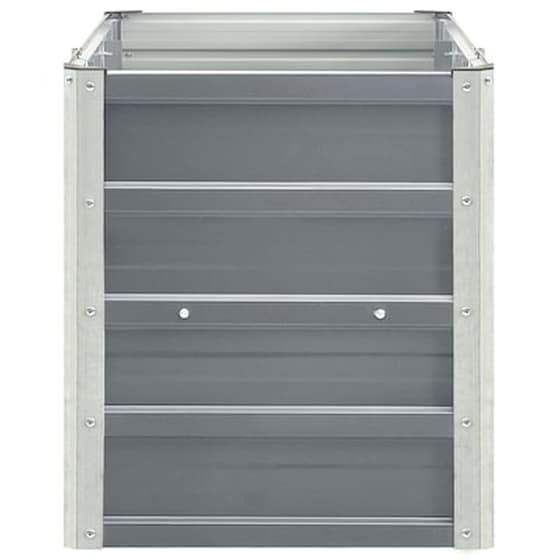 Vidaxl Ζαρντινιέρα Κήπου Γκρι 240 X 40 X 45 Εκ. Γαλβανισμένος Χάλυβας image 4
