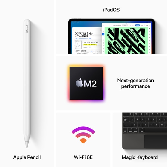 Apple iPad Pro 11" 2022 (4th Gen) 128GB WiFi - Space Grey image 5