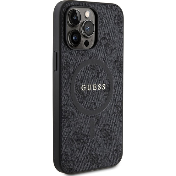 Θήκη Apple iPhone 14 Pro Max - Guess 4g Logo Collection Magsafe Ring Stand Hard Case - Μαύρο image 5