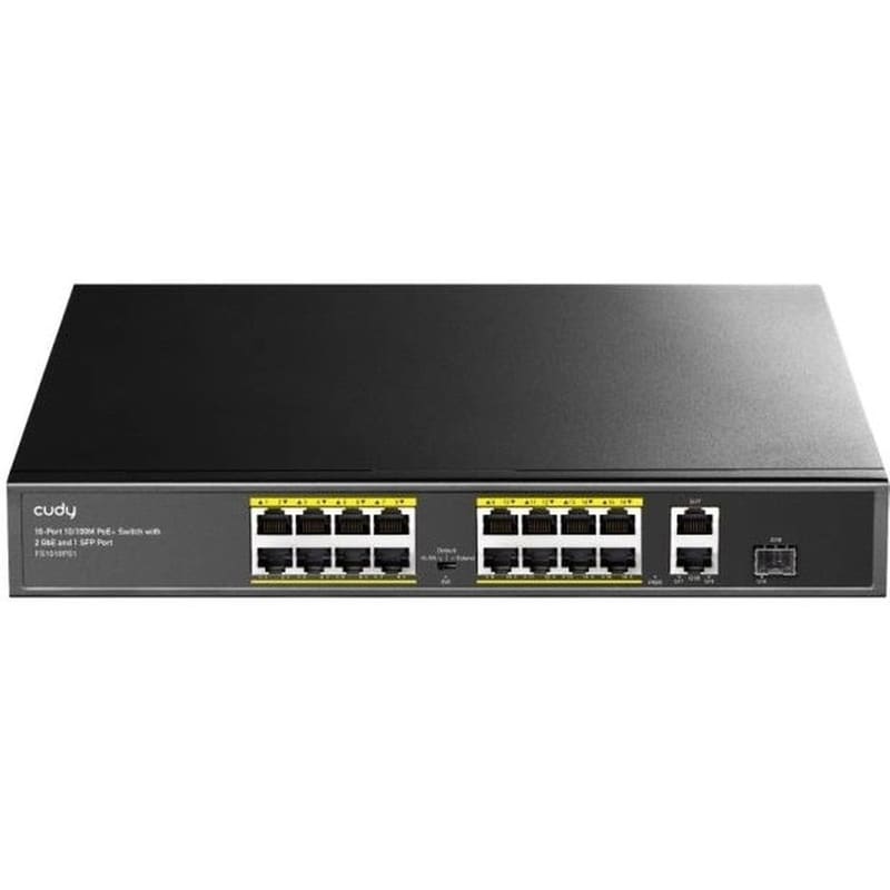 Cudy FS1018PS1 Network Switch Unmanaged L2 Fast Ethernet (100 Mbps) 18-Port PoE