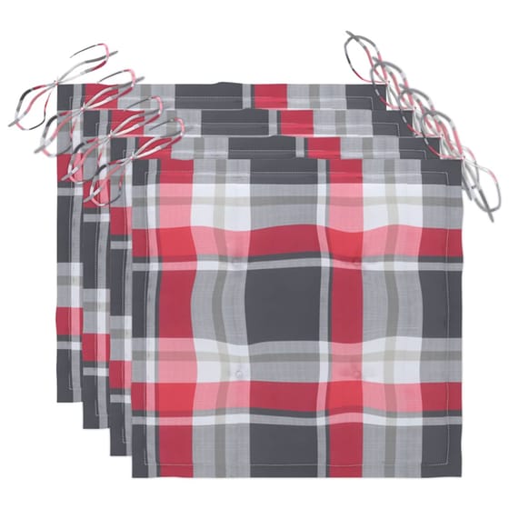 Σετ Καρέκλες Κήπου VIDAXL Μασίφ Ξύλο Ακακίας 4 τμχ - Γκρι/Πολύχρωμο image 6