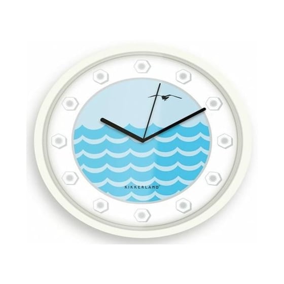 Ρολόι Τοίχου Kikkerland Wall Clock Anchor Μπλε image 2