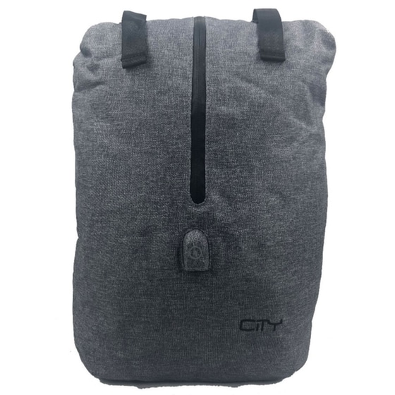 Τσάντα Πλάτης City Brain Melange Grey 2 Θηκών Γκρι image 0