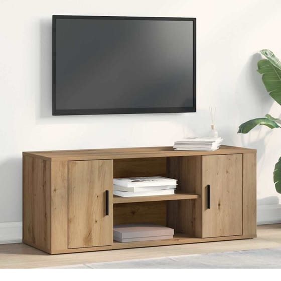 Έπιπλο Τηλεόρασης VidaXL 100 x 35 x 40 cm - Artisan Δρυς image 2