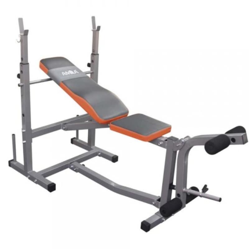 Πολλαπλών Χρήσεων Πάγκος Γυμναστικής Amila Combination Bench 44250 177x134x131cm - Μαύρο/Κόκκινο