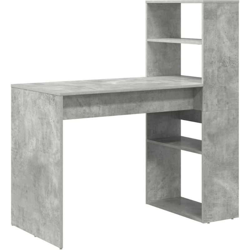 Γραφείο VidaXL από Επεξεργασμένο Ξύλο 113x54x120 cm - Γκρι Σκυροδέματος