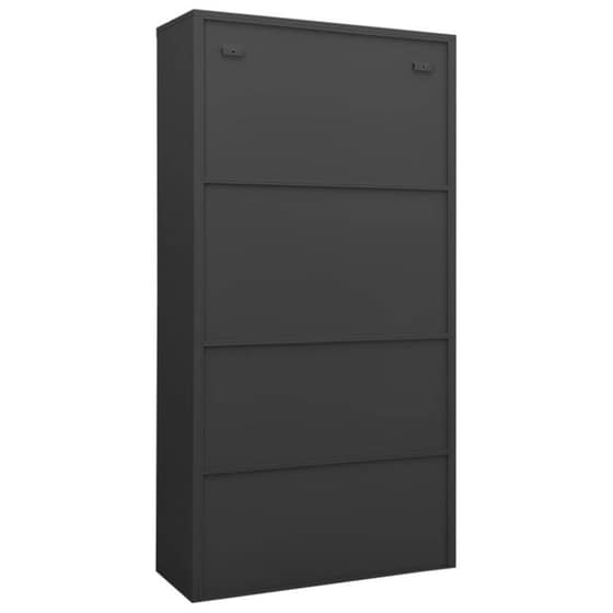 Ντουλάπα Γραφείου VidaXL από Ατσάλι 90x40x180 cm - Ανθρακί image 3