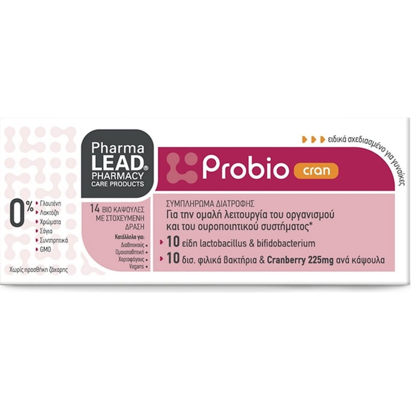 PHARMALEAD Προβιοτικό Pharmalead Probio Cran - 14 κάψουλες