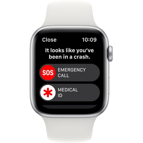 Apple Watch SE Silver Aluminium 44mm GPS - White Sport Band Regular image 5