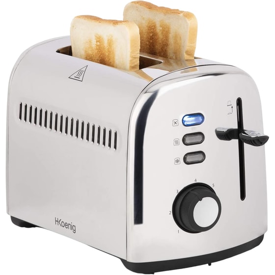 H.KOENIG TOS9 2 Θέσεων 950W Inox Φρυγανιέρα image 1