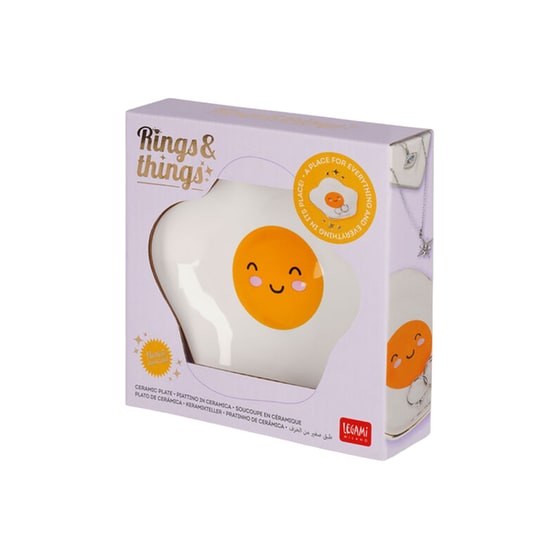 Πιατάκι Legami για Αντικέιμενα Κεραμικό Αυγό - Λευκό image 1