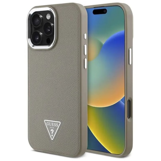 Θήκη Apple iPhone 16 Pro - Guess Tringle Logo - Brown image 0