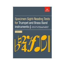 Abrsm - Specimen Sight Reading For Trumpet - Brass Band, Grades 6-8