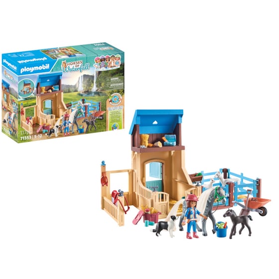 PLAYMOBIL® Horses of Waterfall Στάβλος αλόγων με την Αμέλια και τον Whisper (71353) image 5