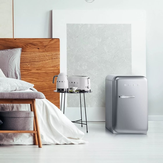 SMEG FAB5RSV6 34 Lt Ασημί Ψυγείο Mini Bar image 3