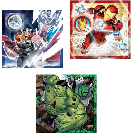 Παιδικό Παζλ Clementoni Super Color Marvel Avengers (3x48 Κομμάτια) image 1