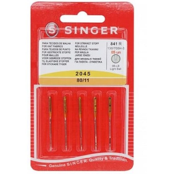 Βελόνες Ραπτομηχανής Singer 80/11 841 Για Ελαστικά Υφάσματα image 0