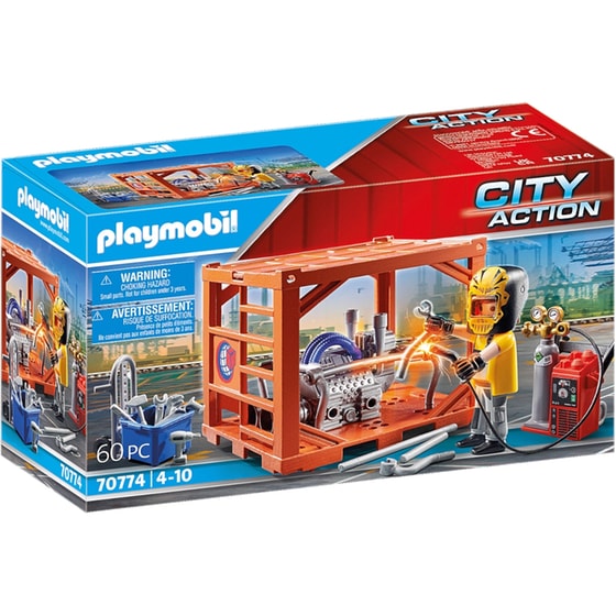 PLAYMOBIL® City Action Κατασκευαστής Container (70774) image 0