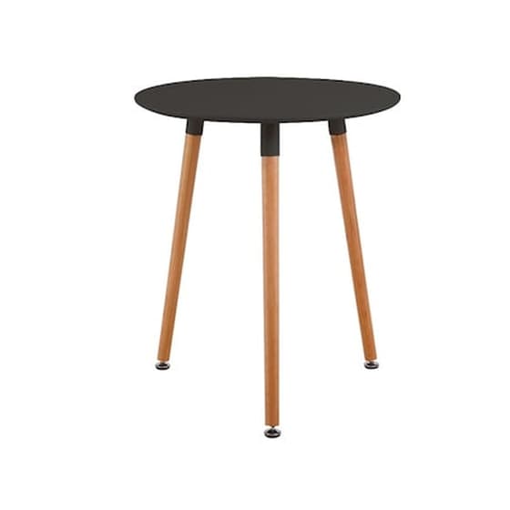 Τραπεζάκι Σαλονιού Woodwell από MDF 60x68cm - Μαύρο image 0