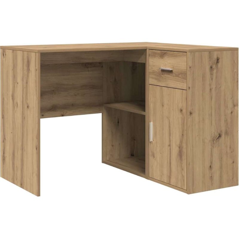 Γωνιακό Γραφείο VidaXL με Συρτάρι και Ράφι 102x88x75 cm - Artisan Δρυς