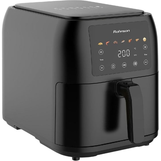 ROHNSON R-2878 με Αποσπώμενο Κάδο 1700 W 8 L Μαύρο Φριτέζα Αέρος image 2