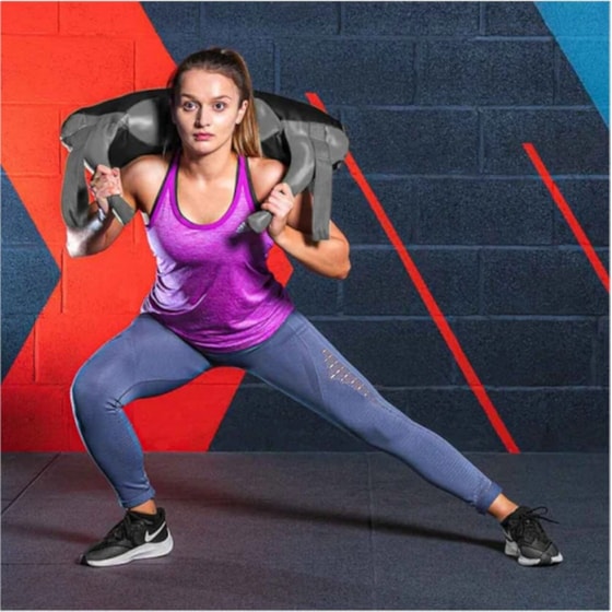 Bulgarian Bag 15kg Hoppline HOP1001204-4 με Άμμο - Γκρι/ Μαύρο image 4