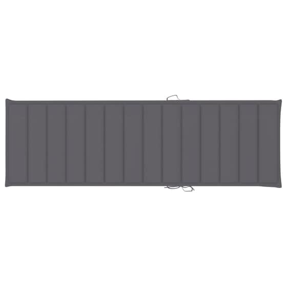 Ξαπλώστρα VidaXL από Μπαμπού 200x130x24-87 cm - Ανθρακί/Καφέ image 8