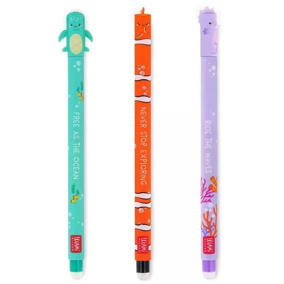 Στυλό Gel Legami Erasable Under The Sea 0.7 mm (3 Τεμάχια) image 0