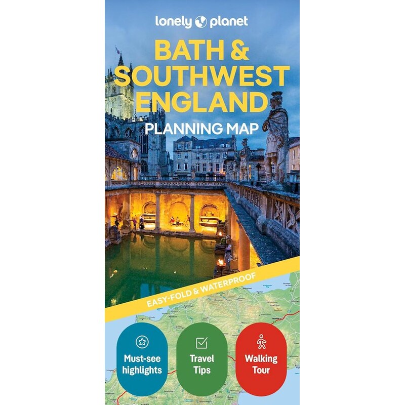 Lonely Planet Bath Southwest England Planning Map