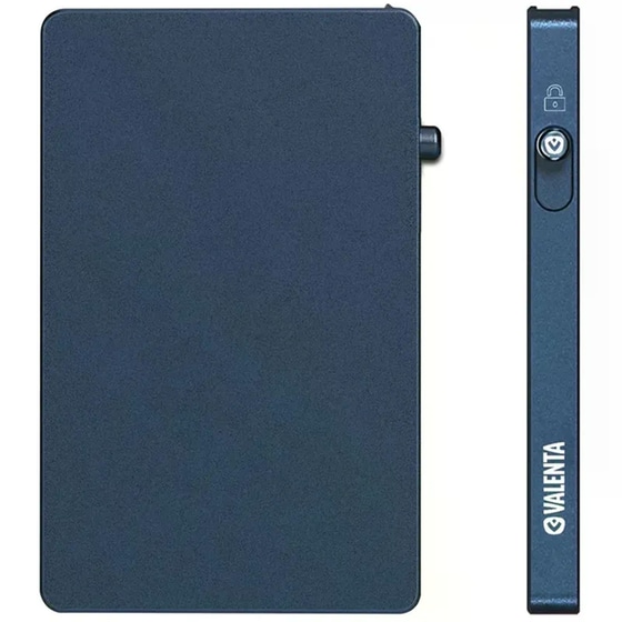 Θήκη Καρτών Valenta Αλουμινίου Blue Titanium image 3