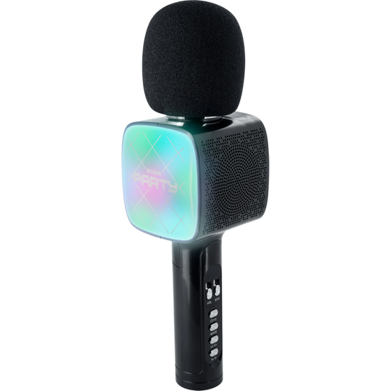 Μικρόφωνο Karaoke Bigben PARTYBTMIC2BK με εφέ φωτισμού 15W - Black image 4