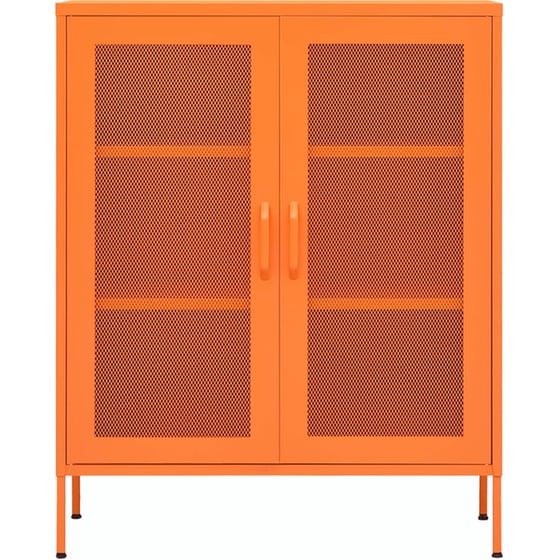 Ντουλάπι Γραφείου VidaXL από Ατσάλι 80x35x101.5 cm - Πορτοκαλί image 2