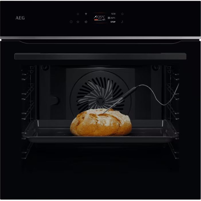 AEG TE7PB63ZAB 71 Lt Μαύρο Εντοιχιζόμενος Φούρνος Άνω Πάγκου