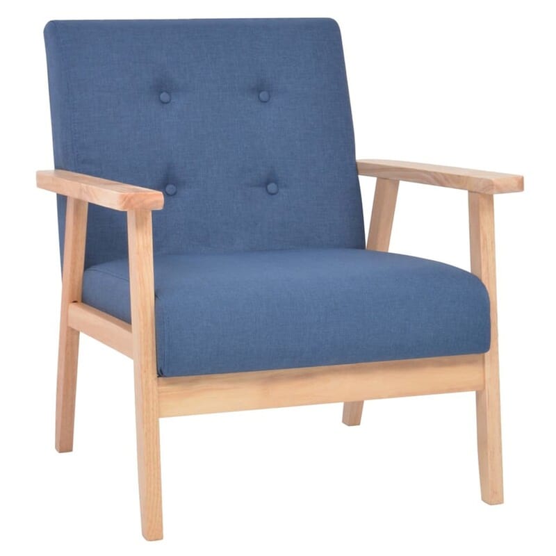 Πολυθρόνα VidaXL από Ύφασμα - Μπλε VIDAXL