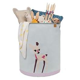 Laessing Καλάθι Για Τα Παιχνίδια Στρογγυλό Toy Basket Little Tree Fawn