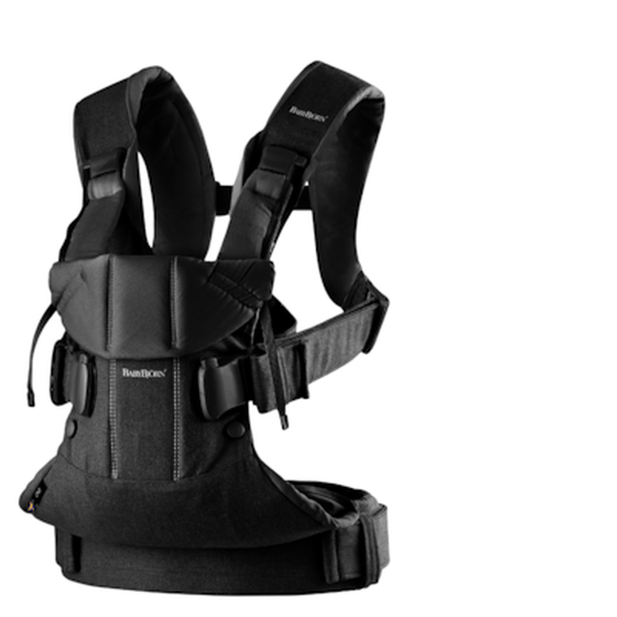 Μάρσιπος Babybjorn - Oνε Cotton Mix Black image 0