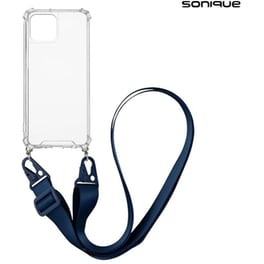 Θήκη Apple iPhone 15 - Sonique Armor Clear Με Strap - Μπλε