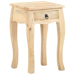 Κομοδίνο Vidaxl Από Μασίφ Ξύλο Μάνγκο 28x28x46 cm - Μπεζ