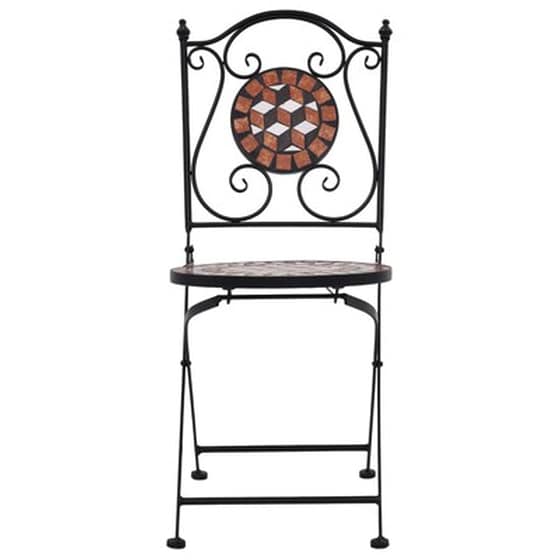 Καρέκλες Μπιστρό Vidaxl Κεραμικές 2 Τεμ. 52x37x87cm - Καφέ image 3