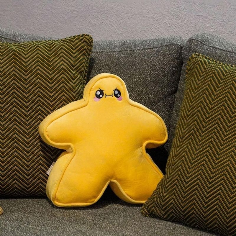 RATHSKELLERS Λούτρινο RATHSKELLERS Μαξιλάρι Meeplemoods Happy Vs Angry Submarine Yellow (20cm)